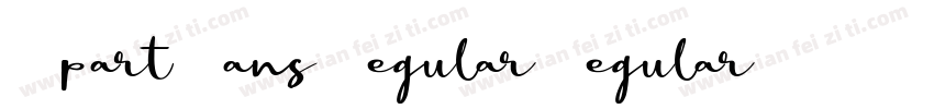 A part Sans Regular Regular字体转换